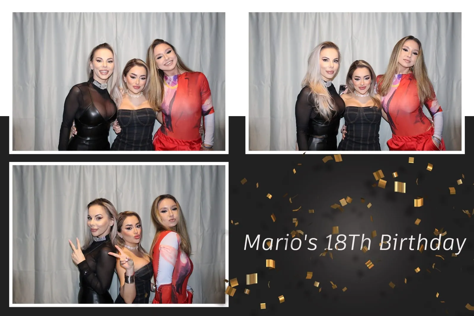 Colaj de fotografii printat pe loc la eveniment