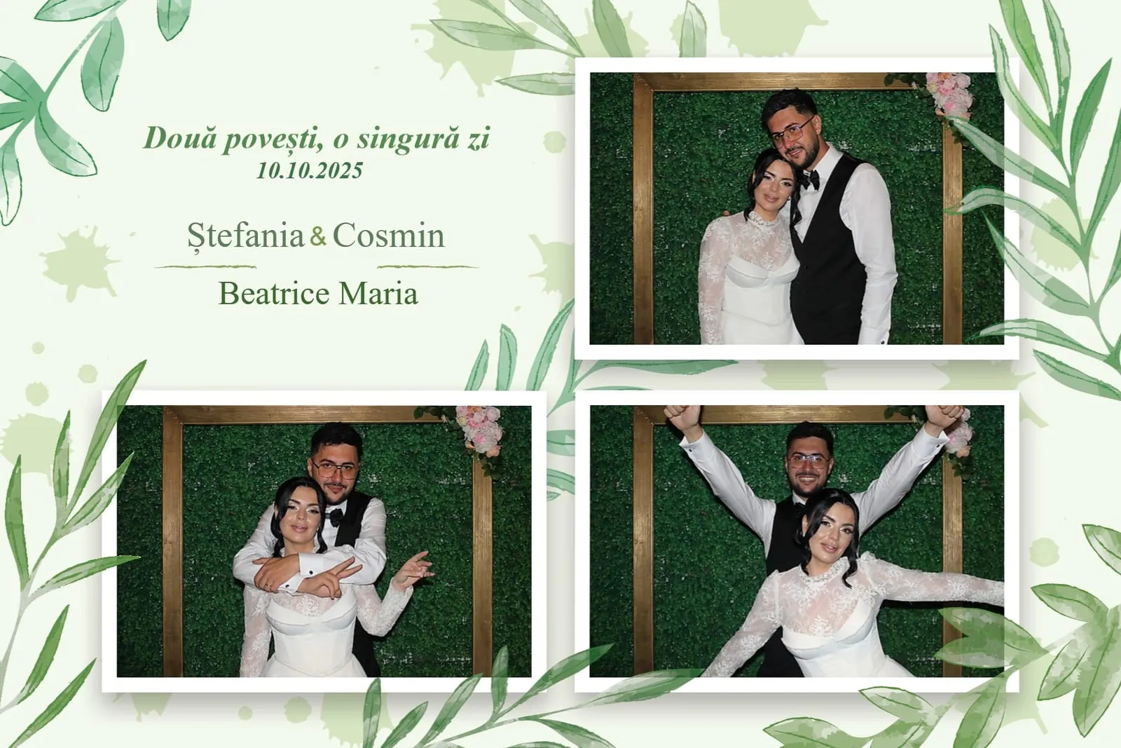 Colaj printat cu grafica personalizată a evenimentului