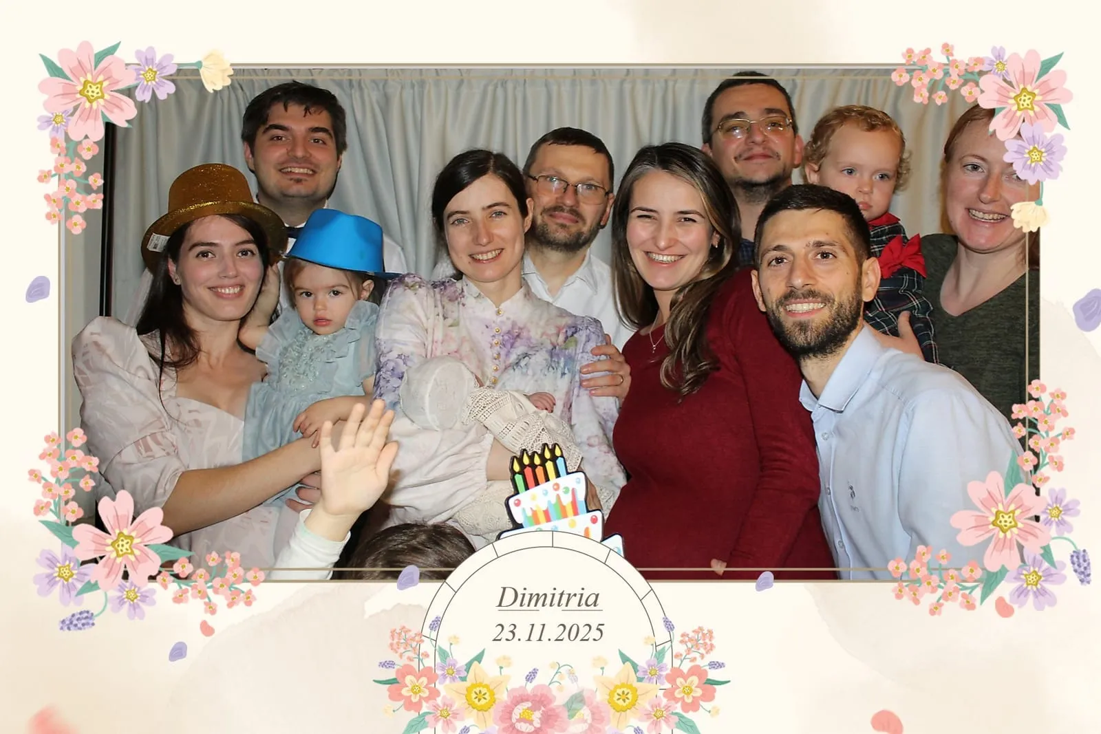 Colaj de fotografii printat pe loc la eveniment